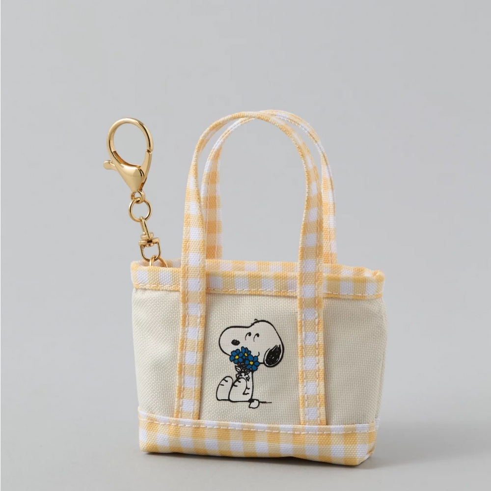 Snoopy Spring Keychain Bag Charm Tote Bag